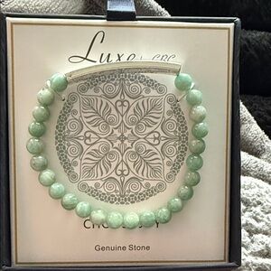 Luxe Mint Green Beaded Bracelet